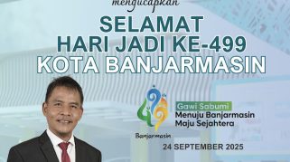 PLN UP3 Banjarmasin Ucapkan Selamat Hari Jadi ke-499 Kota Banjarmasin, Dukung Semangat “Gawi Sabumi Menuju Banjarmasin Maju Sejahtera”