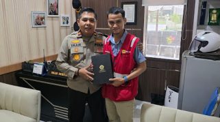 PLN ULP Gambut Gandeng Polsek Liang Anggang Perkuat Keamanan Aset Kelistrikan