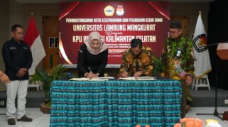 KPU Kalsel-ULM Teken MoU Penguatan Pendidikan Kepemiluan dan Demokrasi