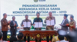 PLN Dukung Kolaborasi IBC-ANTAM-HYD, Percepat Industri Baterai Terintegrasi Nasional