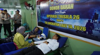 KRI Teluk Kupang-519 Sandar di Banjarmasin, Warga Diajak Kenal Dunia Maritim