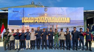 Lapas Banjarmasin Deklarasi Zero Halinar, Razia Gabungan dan Tes Urine Digelar