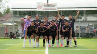 Menang 7-0, Tim Gabungan Sie Tunjukkan Kekompakan di Mini Soccer Kapolres HST Cup