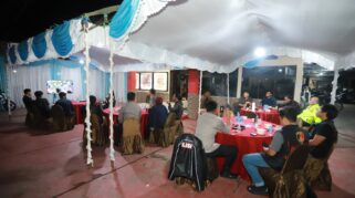 Patroli Berlanjut Kebersamaan, Polresta Banjarmasin Nobar Piala Dunia Bersama Masyarakat