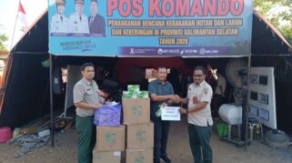 Tak Hanya Bagikan Masker, GAPKI Kalsel Siapkan Tim Pemadam untuk Perkuat Satgas Karhutla