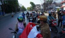 Semarak HUT ke-81 RI, Pemko Banjarmasin Sebar Ribuan Bendera Merah Putih