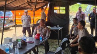 Kapolres Tanah Bumbu Cek Kesiapan Pos Penanggulangan Karhutla