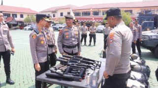 Kapolresta Banjarmasin Cek Kesiapan Dalmas, Pastikan Personel Siap Hadapi Dinamika Lapangan