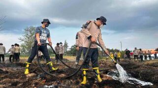Karhutla Tambak Buluh Ditangani, Intelkam Polda Kalsel Turun ke Titik Api