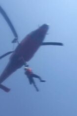 Helikopter Evakuasi 4 Korban Meninggal KM Virgo dari TB Trans Coal Pacific