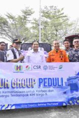 Hasnur Group Salurkan Bantuan Konsumsi untuk Keluarga Korban KM Virgo Transport 8